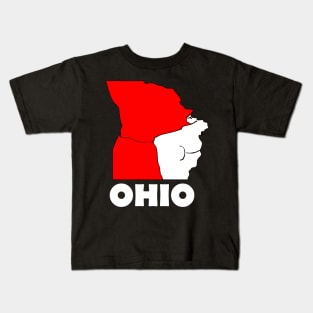 A funny map of Ohio Kids T-Shirt